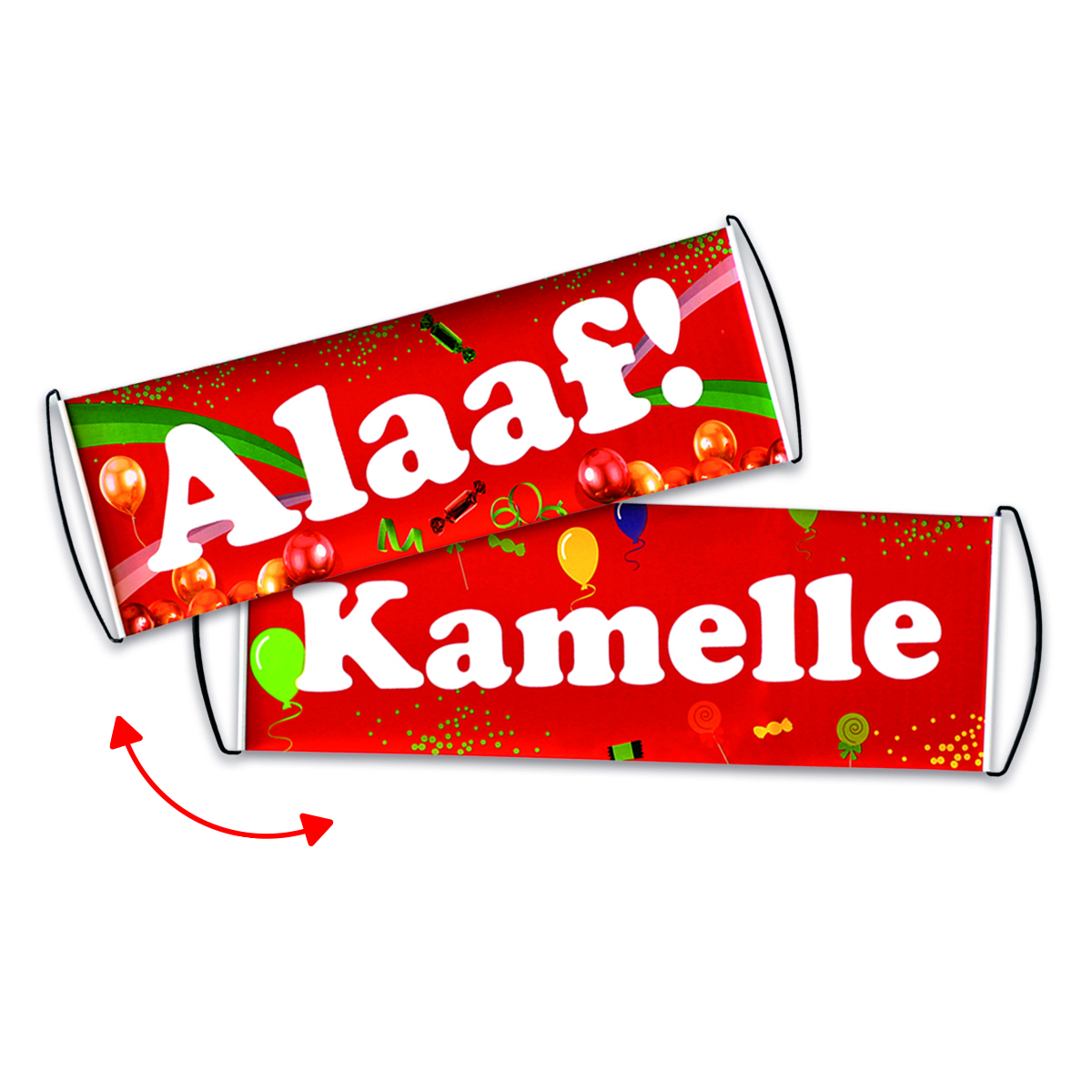Jecke Banner 'Alaaf/Kamelle'
